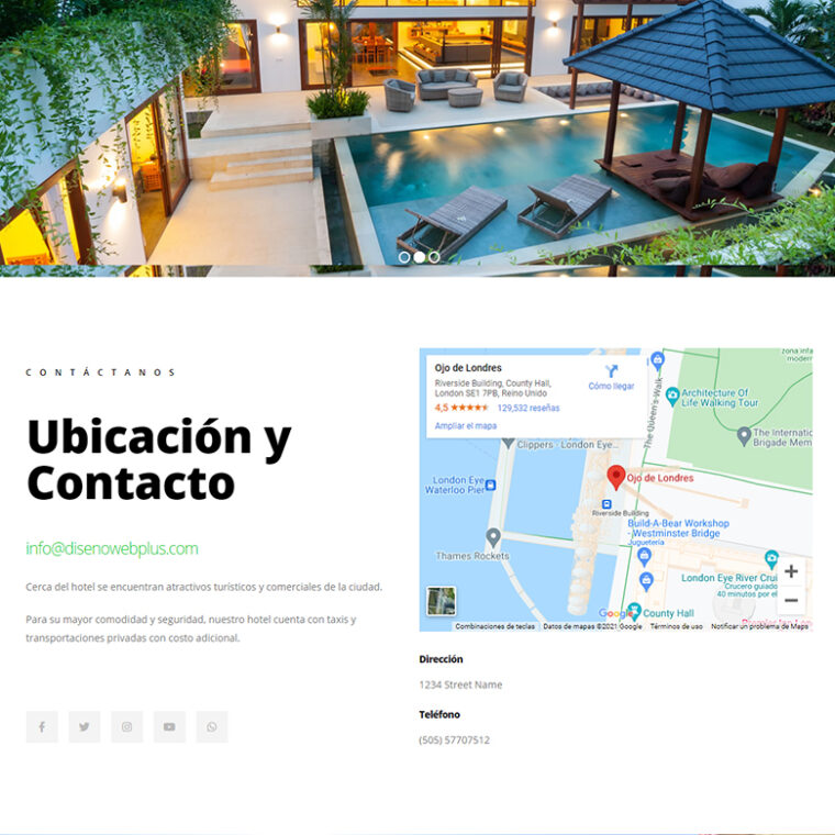 Plantilla Hotel Spa WordPress Diseño Web Plus 780x459 jpg