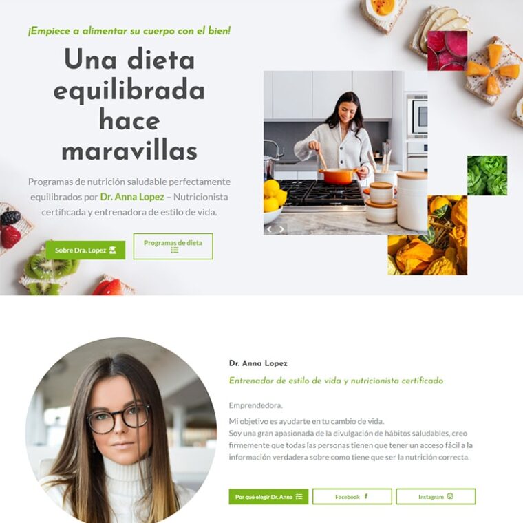 Mejores Plantillas WordPress para Nutricionistas y Dietistas Diseño Web Plus 780x459 jpg-min